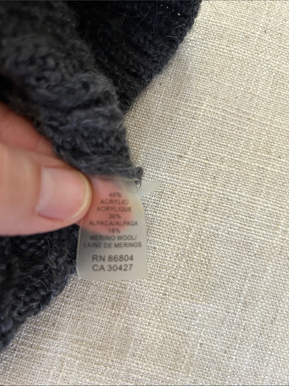Magaschoni Cable-Knit Sweater Shawl Collar Vest Charcoal Business Casual - Picture 8 of 15